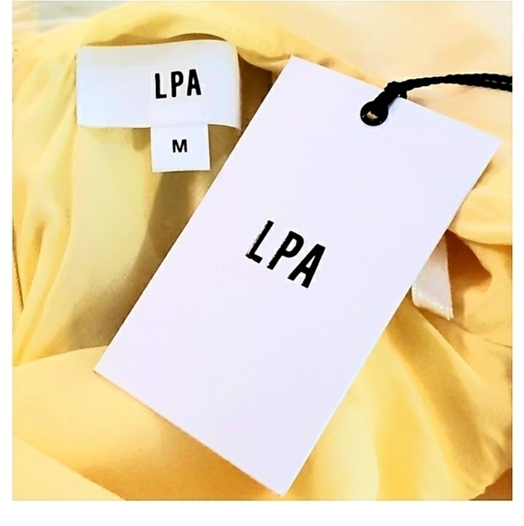 Lpa | REVOLVE YELLOW SCOOP BACK DRESS  NWT - Picture 9 of 12